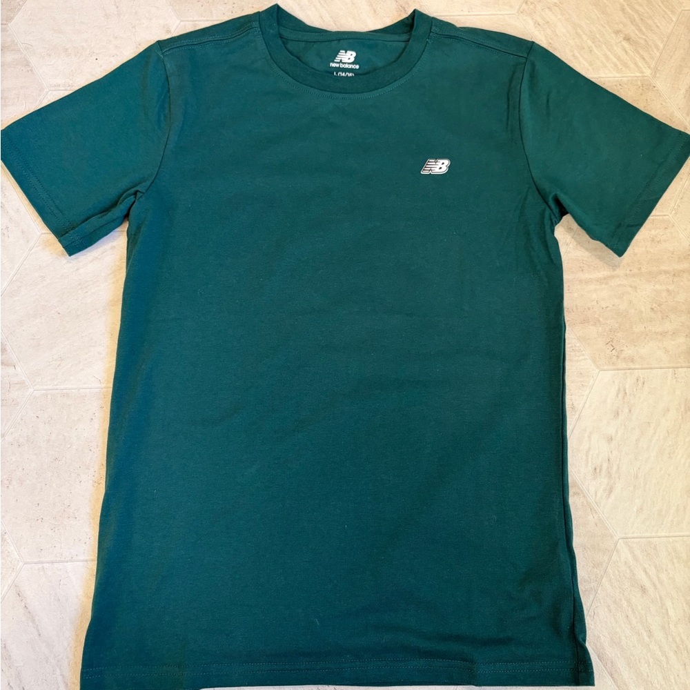 New Balance Boys Teal Short Sleeve Tee - Picture 2 of 4